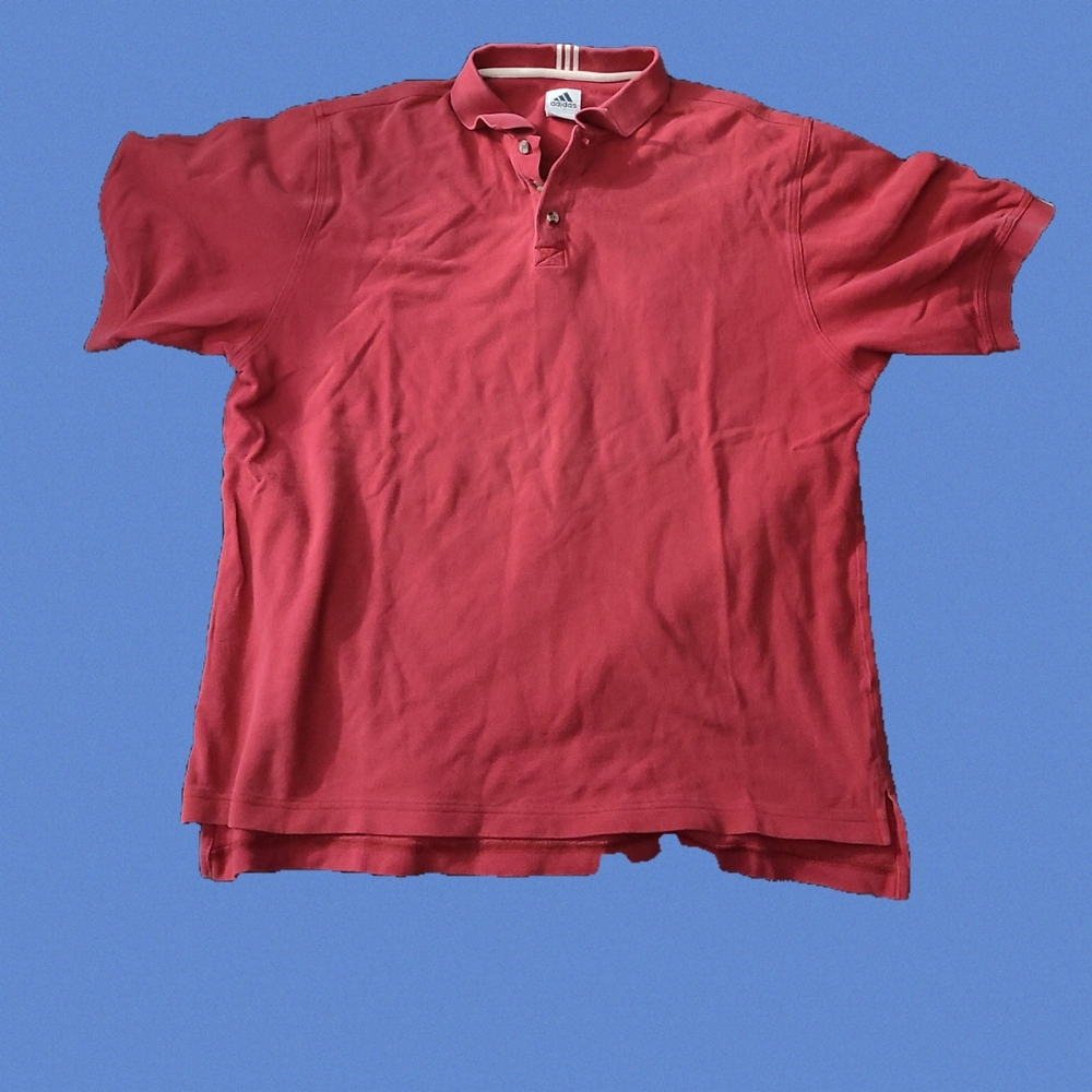 Adidas Red Golf Polo